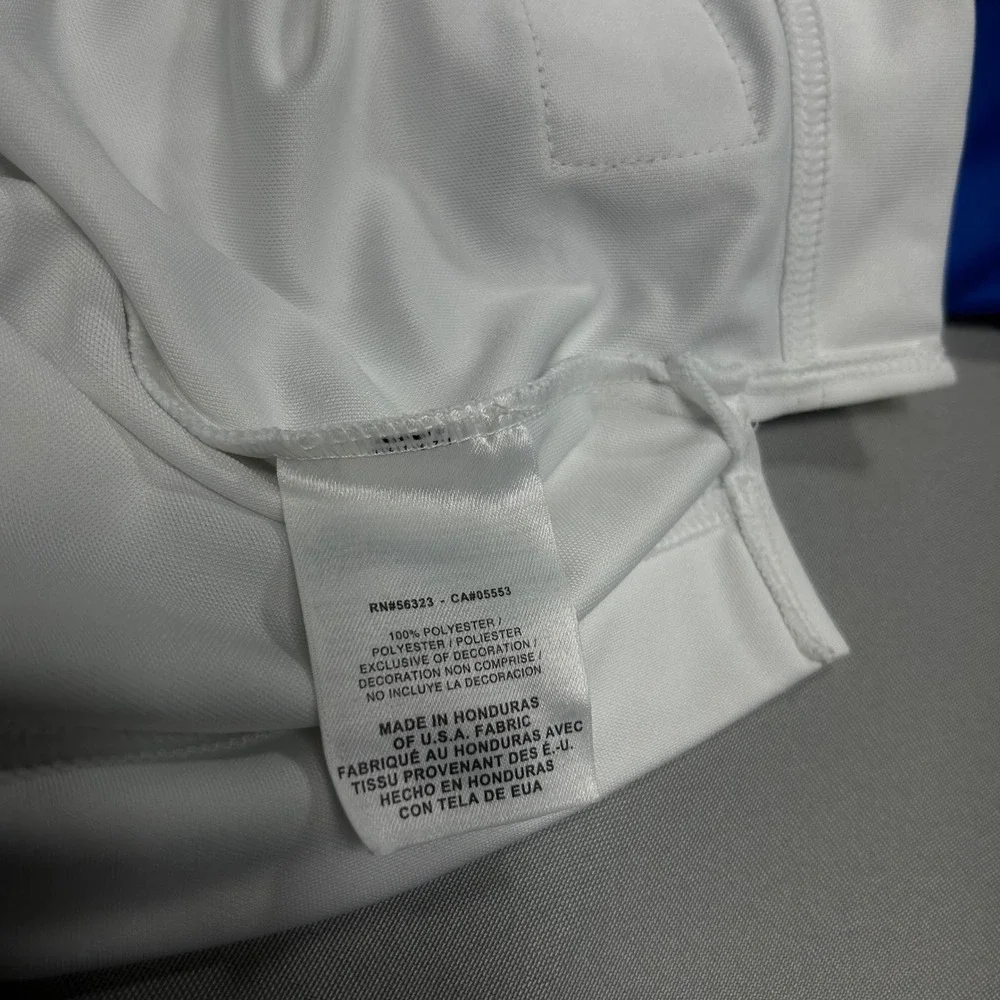 Nike Team Quarter Zip Pullover‎ Mens L Blue White Athleisure Gorpcore